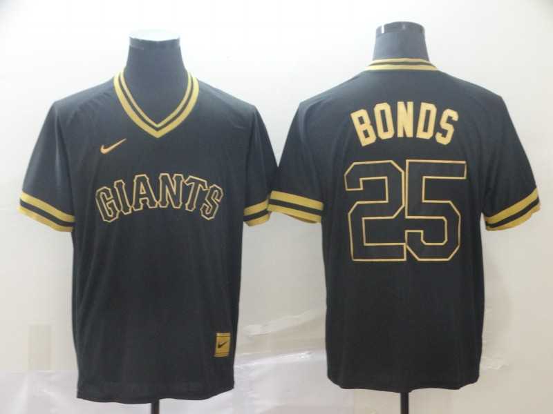 Giants 25 Barry Bonds Black Gold Nike Cooperstown Collection Legend V Neck Jersey (1),We sell and wholesale Giants 25 Barry Bonds Black Gold Nike Cooperstown Collection Legend V Neck Jersey (1) on line form chian!